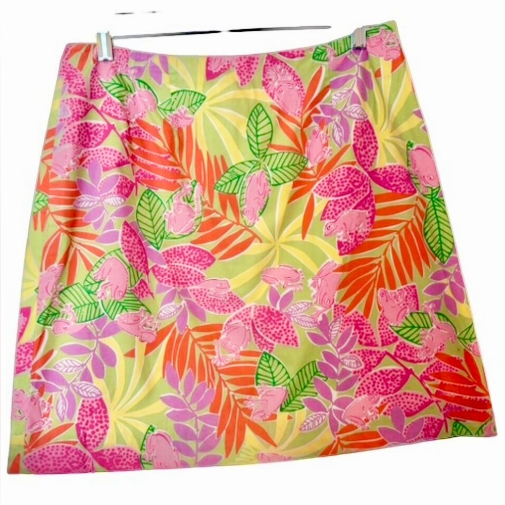 Lily Pulitzer  women's Bottoms up Skirt lined multi color Size 10